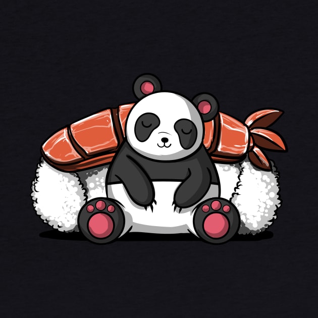 Panda Bear Sushi by underheaven